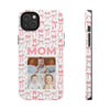 Personalized Mom Photo Collage Phone Case - Bow Design -PC015