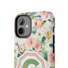 Personalized Floral Phone Case - Custom Tough Case with Name - PC025