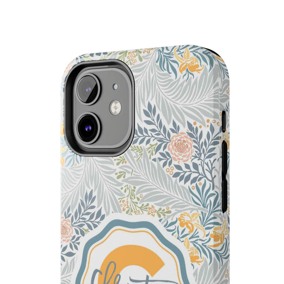 Custom Monogram Phone Cases With Floral Design - PC003