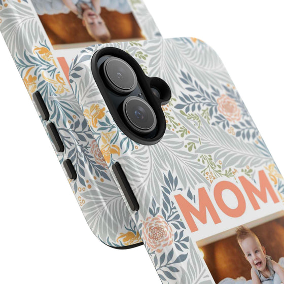 Custom Photo Collage iPhone Case for Mom - Floral Design - PC001