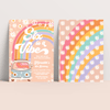 Editable Six Is A Vibe Birthday Invitation G706