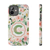 Personalized Floral Phone Case - Custom Tough Case with Name - PC025
