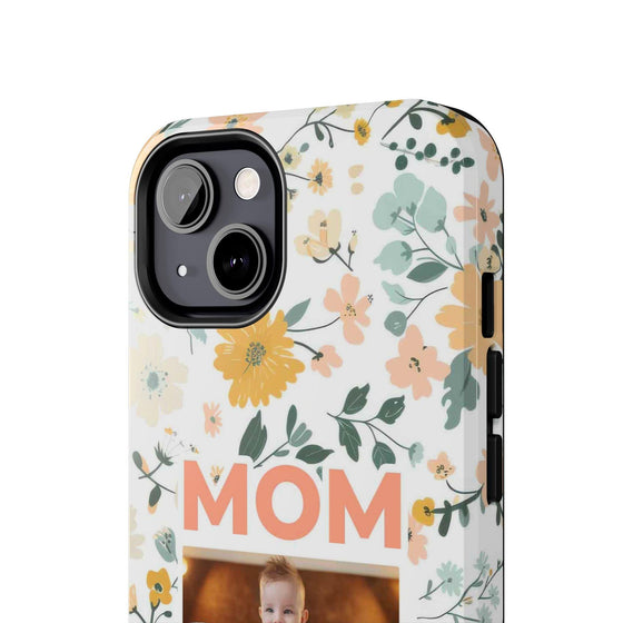 Customized Floral Photo Tough Phone Case for Mom - PC009