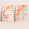 Editable Seven Is A Vibe Birthday Invitation G707