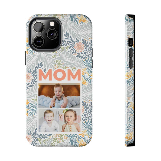 Custom Photo Collage iPhone Case for Mom - Floral Design - PC001