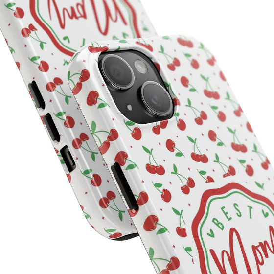 Best Mom Ever Cherry Pattern Tough Phone Case - PC022