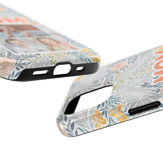Custom Photo Collage iPhone Case for Mom - Floral Design - PC001