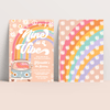 Editable Nine Is A Vibe Birthday Invitation G709