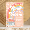 Editable Nine Is A Vibe Birthday Invitation G709