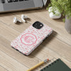 Personalized Tough Phone Case with Pink Bow Design - PC017