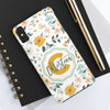 Personalized Floral Tough Phone Case - Custom Name Design - PC007