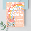 Editable Ten Is A Vibe Birthday Invitation G710