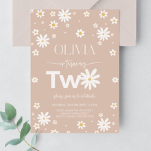  Editable Daisy 2nd Birthday Invitation D104