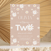 Editable Daisy 2nd Birthday Invitation D104