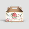 Editable Birthday Box Labels Farm F101