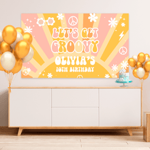  Editable Groovy Birthday Backdrop G116