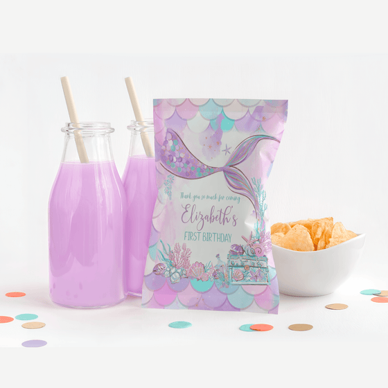 Editable Oneder The Sea Chip Bag M101