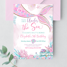  Editable Under the Sea Birthday Invitation M104