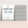 Editable Fast One Birthday Invitation R201