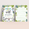 Editable Four Ever Wild Birthday Invitation S104