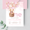 Editable Teddy Bear Birthday Invitation T304