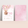 Editable Teddy Bear Birthday Invitation T304