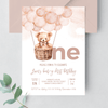 Editable Teddy Bear Birthday Invitation T404