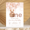 Editable Teddy Bear Birthday Invitation T404