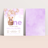 Editable Teddy Bear Birthday Invitation T604