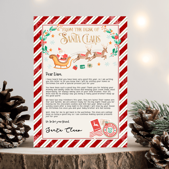 Editable Letter From Santa SL102
