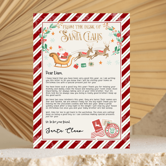 Editable Letter From Santa SL102