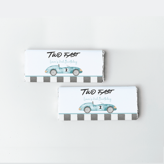 Editable Two Fast Birthday Candy Bar R101