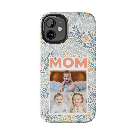Custom Photo Collage iPhone Case for Mom - Floral Design - PC001