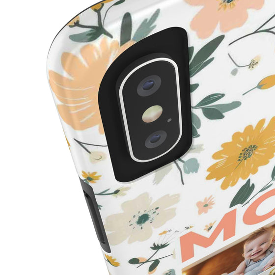 Customized Floral Photo Tough Phone Case for Mom - PC009