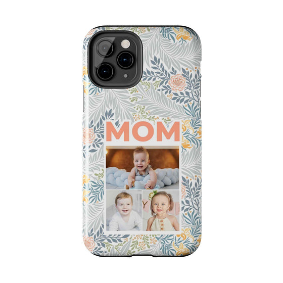 Custom Photo Collage iPhone Case for Mom - Floral Design - PC001