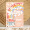 Editable Let's Get Groovy Birthday Invitation G713