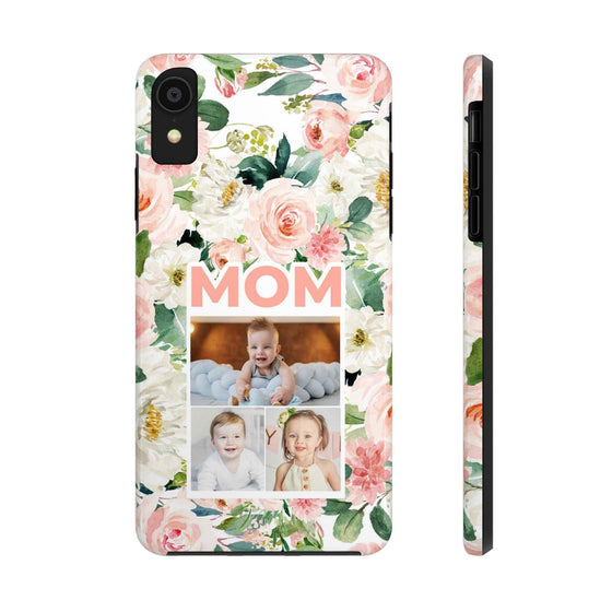 Floral Mom Phone Case with Custom Photo Slots - Perfect Gift for Mother's Day - PC023