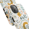 Personalized Floral Tough Phone Case - Custom Name Design - PC007