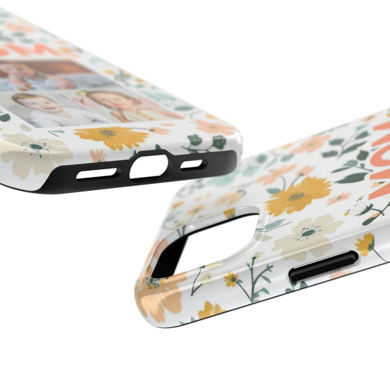 Customized Floral Photo Tough Phone Case for Mom - PC009