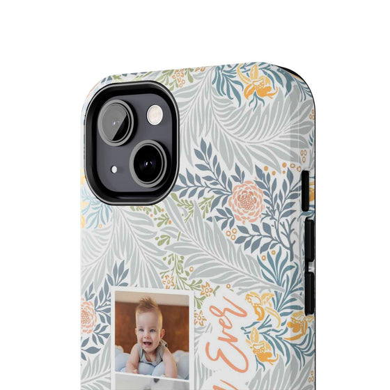 Personalized Tough Phone Case - Best Mom Ever with Floral Design - PC002