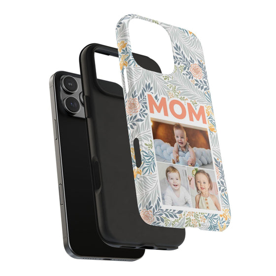 Custom Photo Collage iPhone Case for Mom - Floral Design - PC001