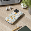 Personalized Floral Tough Phone Case - Custom Name Design - PC007