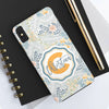 Custom Monogram Phone Cases With Floral Design - PC003