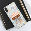 Custom Photo Collage iPhone Case for Mom - Floral Design - PC001