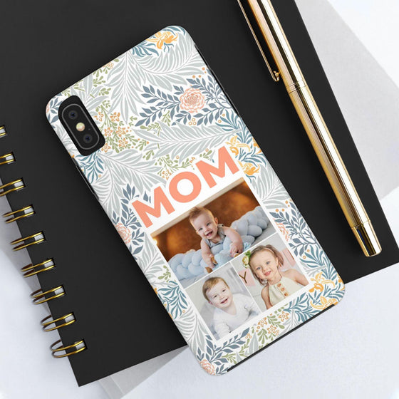 Custom Photo Collage iPhone Case for Mom - Floral Design - PC001