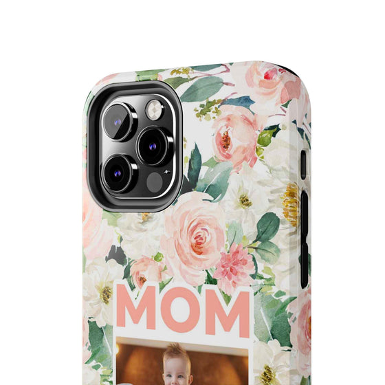 Floral Mom Phone Case with Custom Photo Slots - Perfect Gift for Mother's Day - PC023