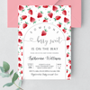 Editable Strawberry Shower Baby Shower Invitation BS07