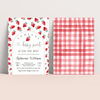Editable Strawberry Shower Baby Shower Invitation BS07