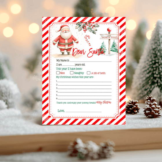 Letter To Santa Printable Easy To Print LTS13