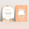Editable Our Little Pumpkin Thank You Card PB001